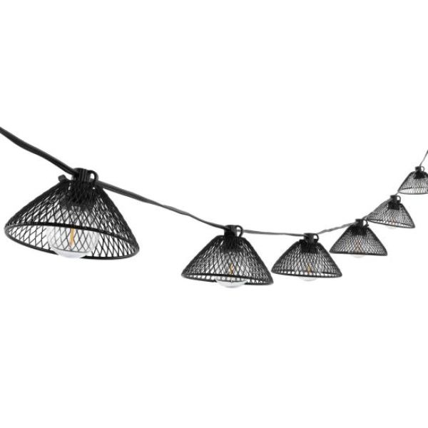 Picture of Safavieh PLT4048A Junia LED Outdoor String Light, Black