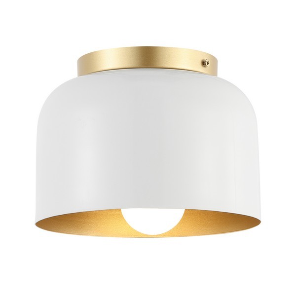 Picture of Safavieh FLU4063A Peale Flush Mount&#44; White & Gold