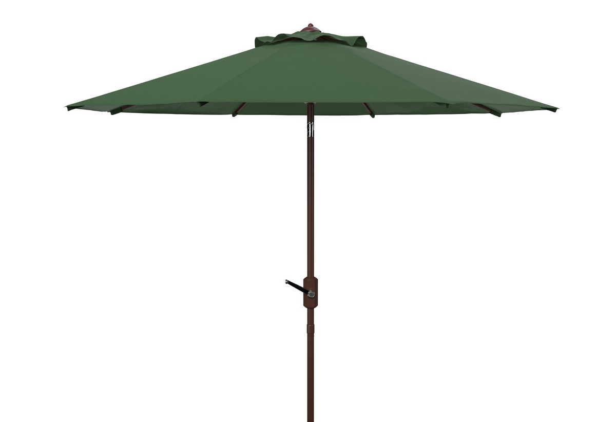 Picture of Safavieh PAT8001H 9 ft. Ortega Crank Umbrella, Hunter Green