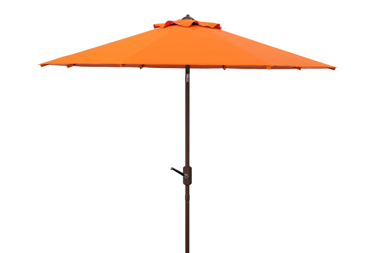 Picture of Safavieh PAT8001O 9 ft. Ortega Crank Umbrella, Orange