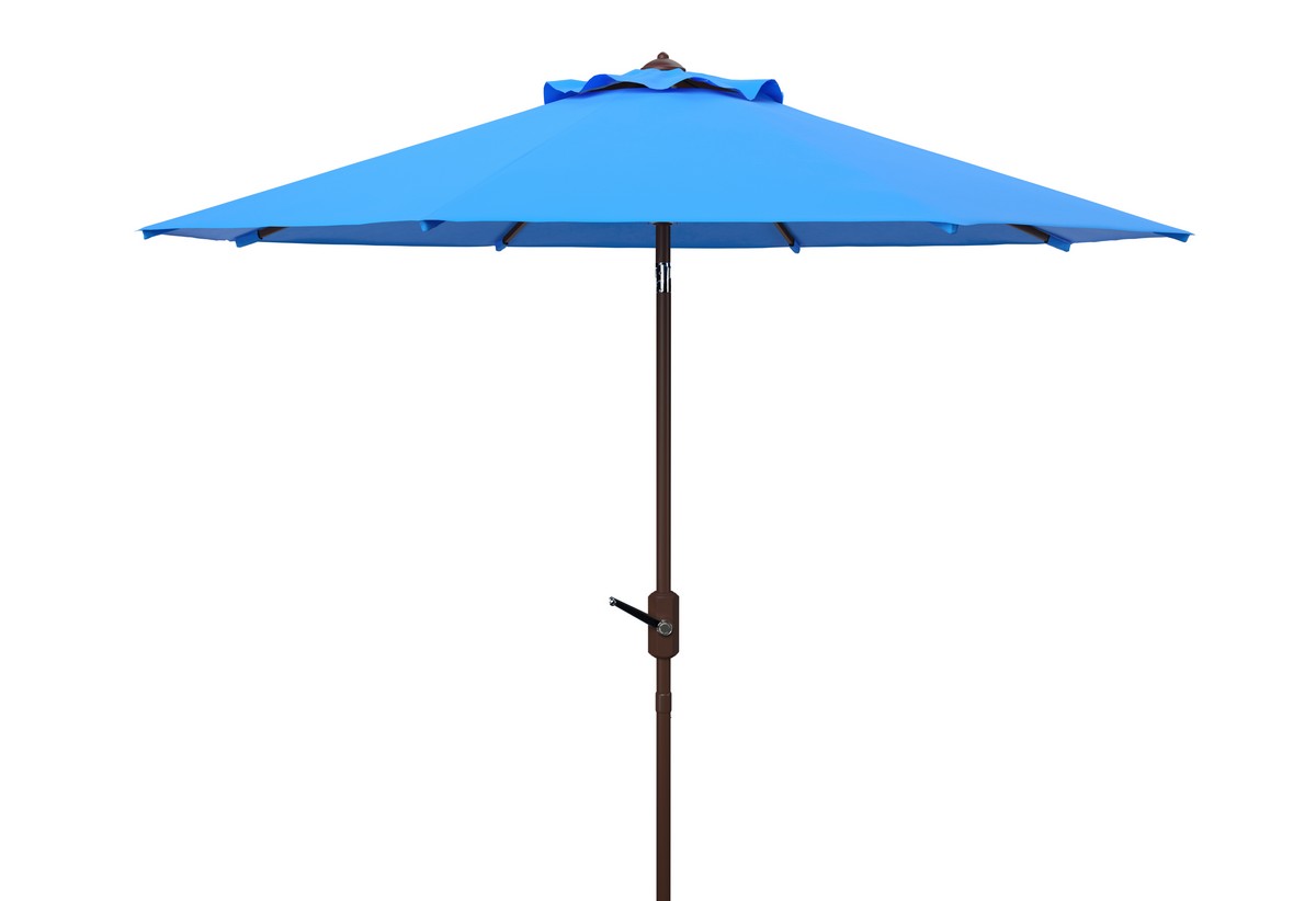 Picture of Safavieh PAT8001P 9 ft. Ortega Crank Umbrella&#44; Pacific Blue