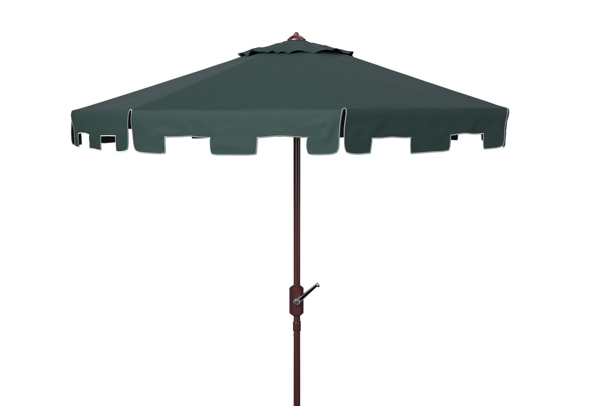 Picture of Safavieh PAT8100B 11 ft. Zimmerman Market Umbrella, Dark Green