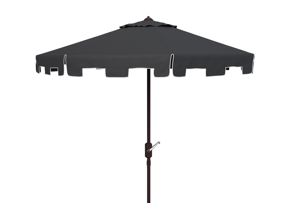 Picture of Safavieh PAT8100H 11 ft. Zimmerman Market Umbrella&#44; Black