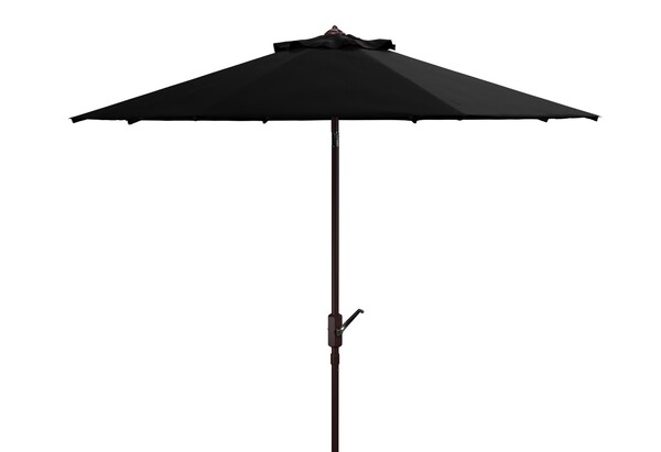 Picture of Safavieh PAT8101D 11 ft. Herla Auto Tilt Umbrella&#44; Black