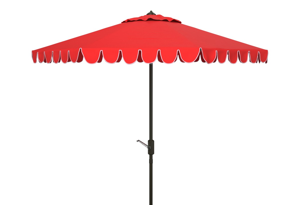 Picture of Safavieh PAT8110C 11 ft. Venice Crank Umbrella, Red