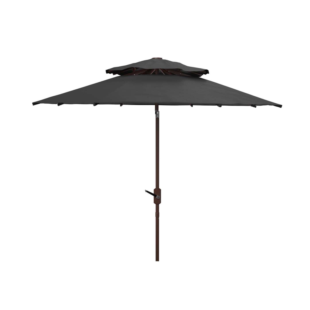 Picture of Safavieh PAT8201D 9 ft. Lorenia Double Top Umbrella, Black