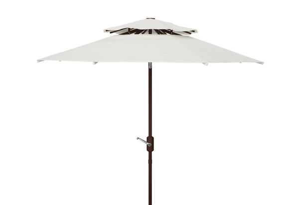 Picture of Safavieh PAT8201F 9 ft. Lorenia Double Top Umbrella&#44; White