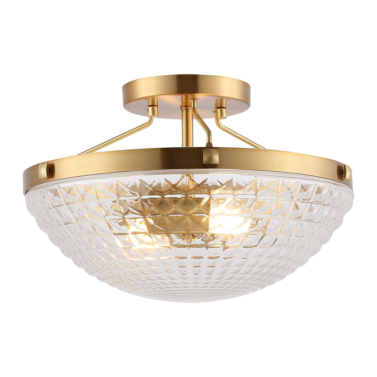 Picture of Safavieh FLU4059A Nienna Flush Mount, Gold Base