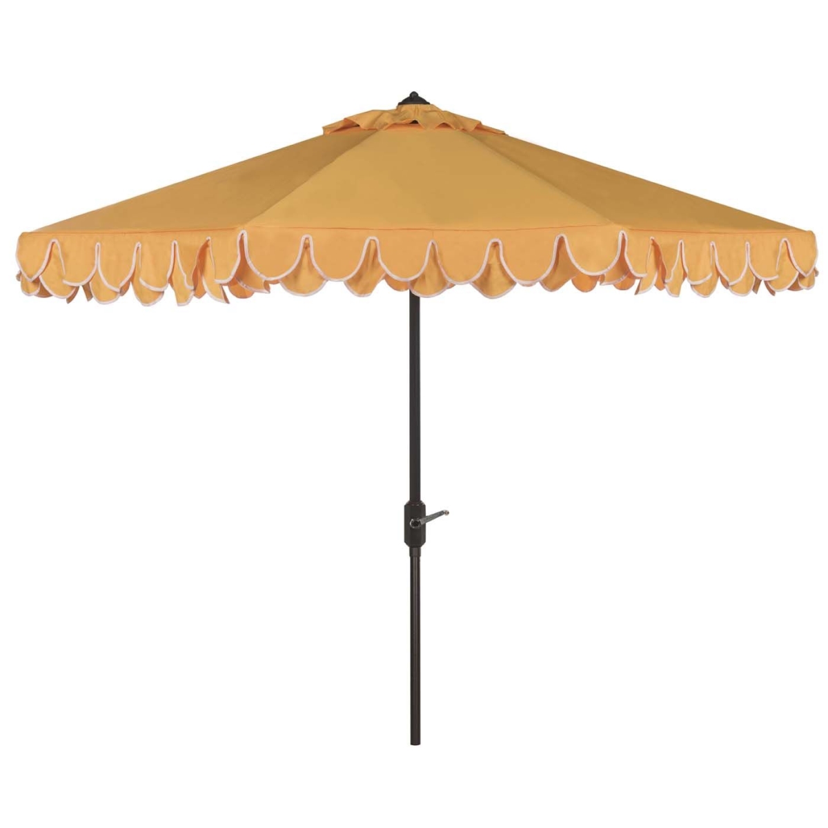 Picture of Safavieh PAT8106B 11 ft. Elegant Valance Umbrella&#44; Yellow