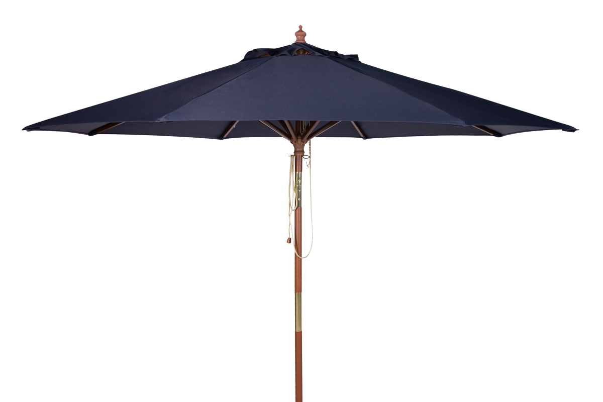 Picture of Safavieh PAT8109C 11 ft. Cannes Wood Umbrella&#44; Navy
