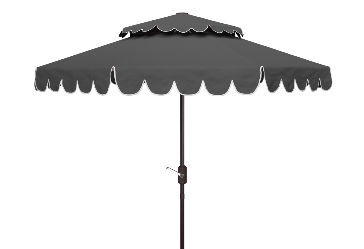 Picture of Safavieh PAT8210B 9 ft. Venice Double Top Umbrella&#44; Grey