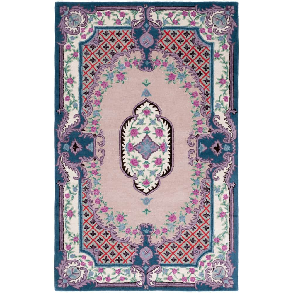 BLG535U-2 2 x 3 ft. Bellagio Transitional Hannd Tufted Rectangle Rug, Pink & Ivory -  Safavieh