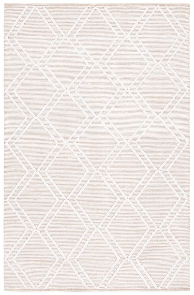 Picture of Safavieh KLM449A-4 4 x 6 ft. Kilim Flat Weave Rectangle Area Rug&#44; Natural & Ivory