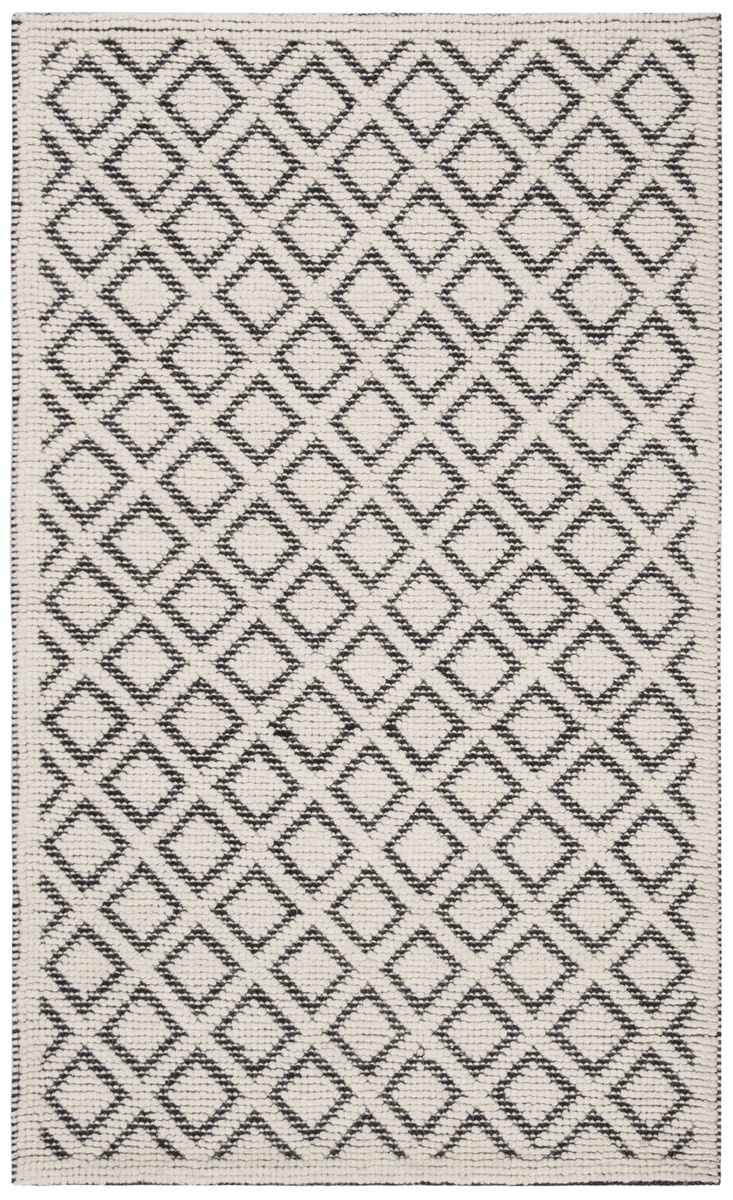 VRM304Z-1115 11 x 15 ft. Vermont Hand Loomed Rectangle Area Rug, Ivory & Black -  Safavieh