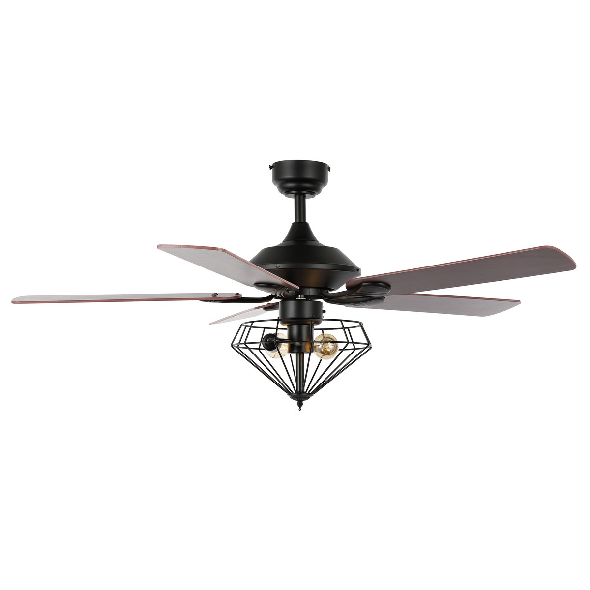 Picture of Safavieh CLF1026A 52 in. Leanne 2-Light Ceiling Fan, Black