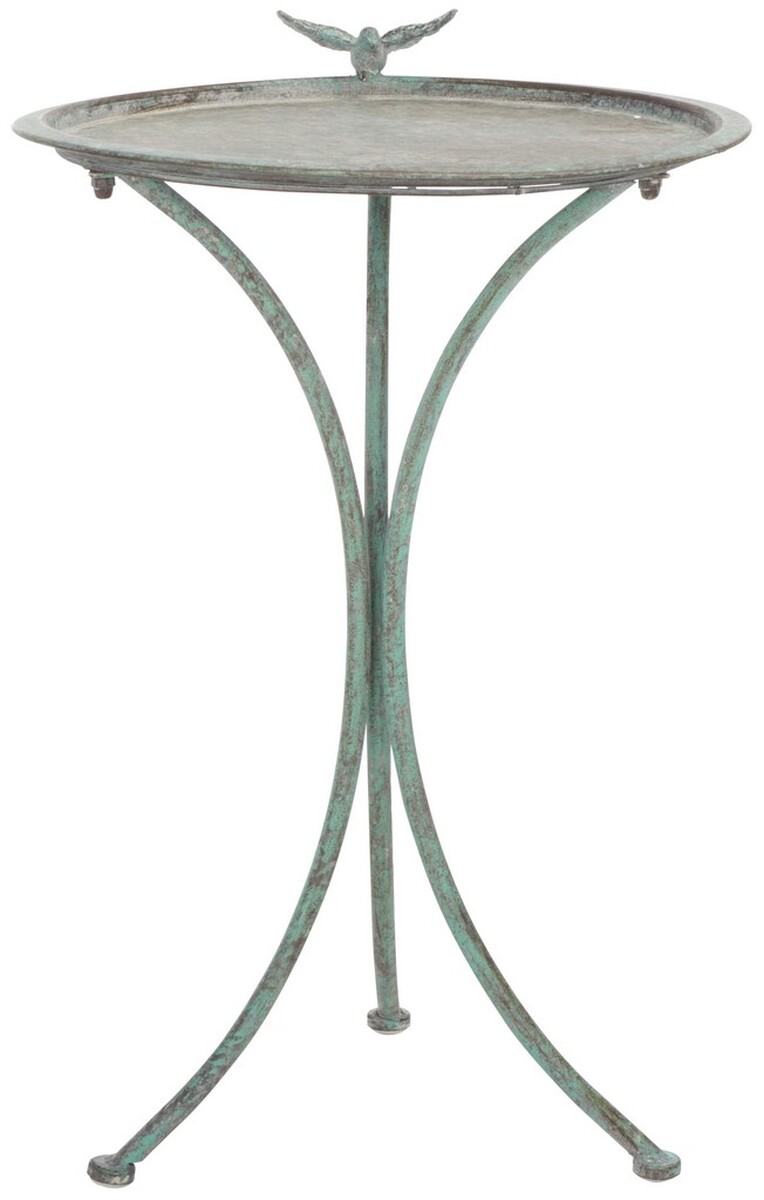 Picture of Safavieh PAT5025D 20.5 x 18.5 x 28.7 in. Kensi Bird Bath&#44; Antique & Dark Green
