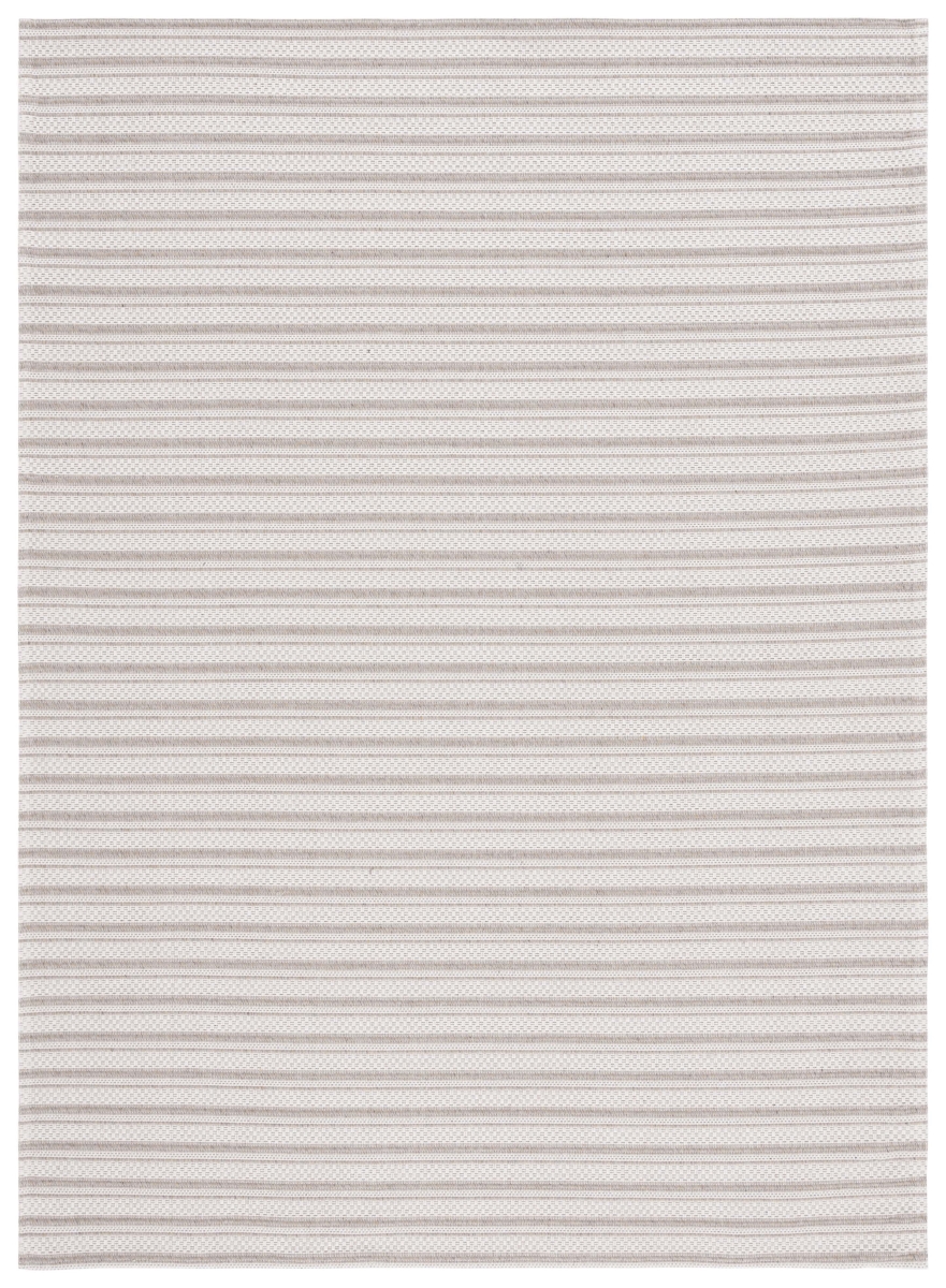 MSR419E-4 4 x 6 ft. Martha Stewart Contemporary Power Loomed Rectangle Area Rug, Taupe & Cream -  Safavieh