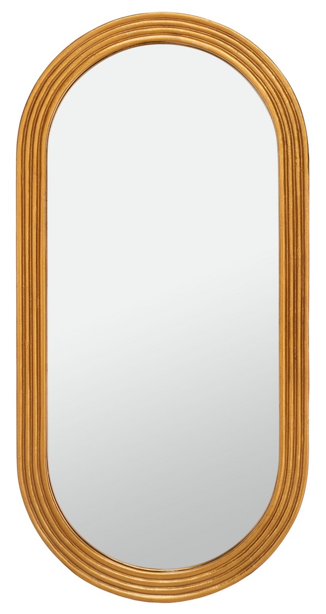 Picture of Safavieh CMI1008A 22.5 x 1.25 x 45.25 in. Jeanelle Oval Gold Mirror