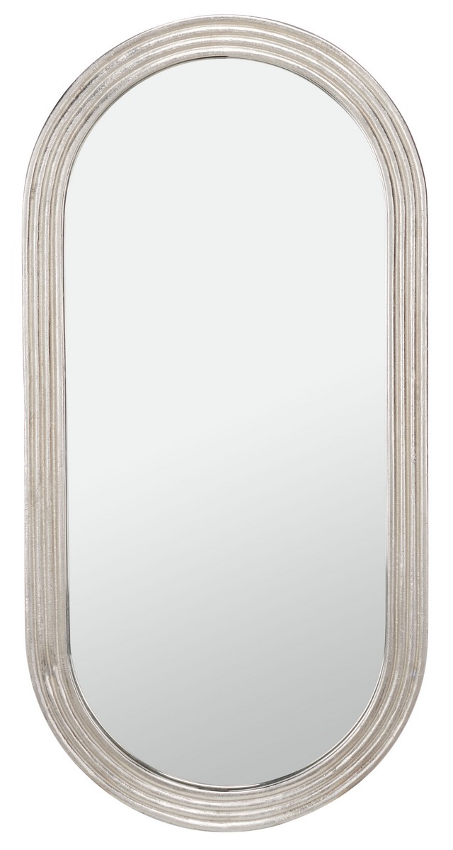 Picture of Safavieh CMI1009A 22.5 x 1.25 x 45.25 in. Shania Oval Silver Mirror
