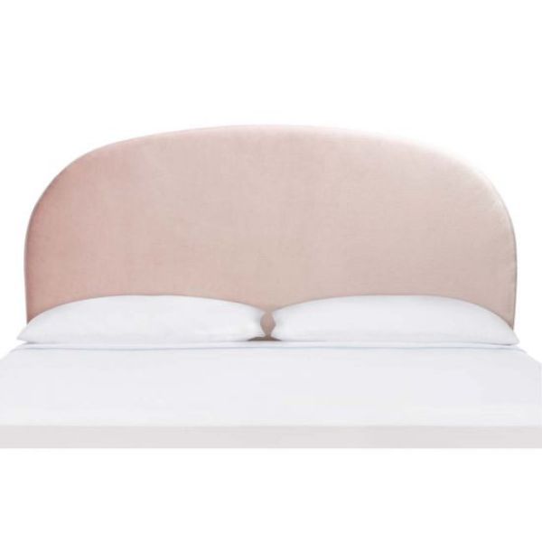 Picture of Safavieh HBD6401A-F Saraya Curved Headboard, Pale Pink