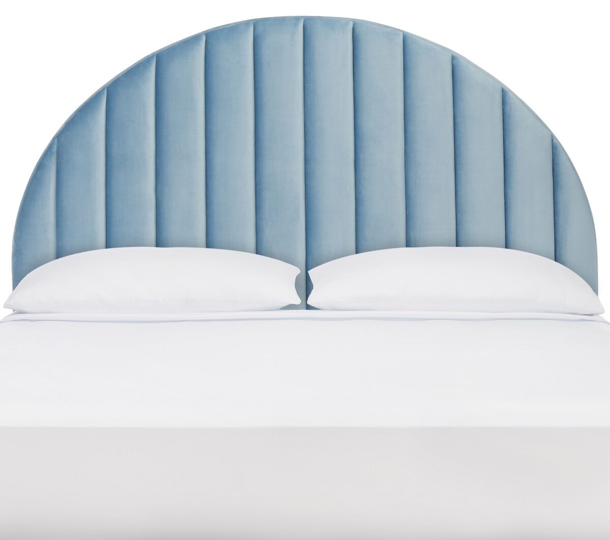 Picture of Safavieh HBD6400A-F 58 x 4 x 57 in. Solare Striped Arched Headboard - Slate Blue - Full