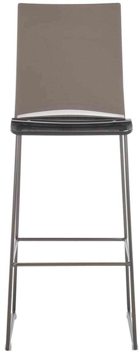 Picture of Safavieh SFV2564B Bryant Acrylic Barstool&#44; Smoke Grey & Gunmetal