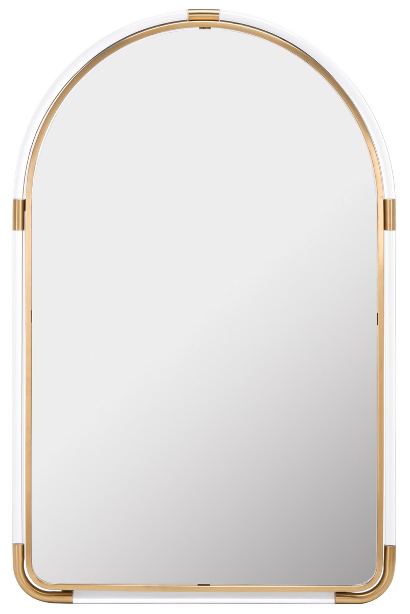 Picture of Safavieh CMI3004A Cristalyn Arch Acrylic Mirror&#44; Gold & Clear