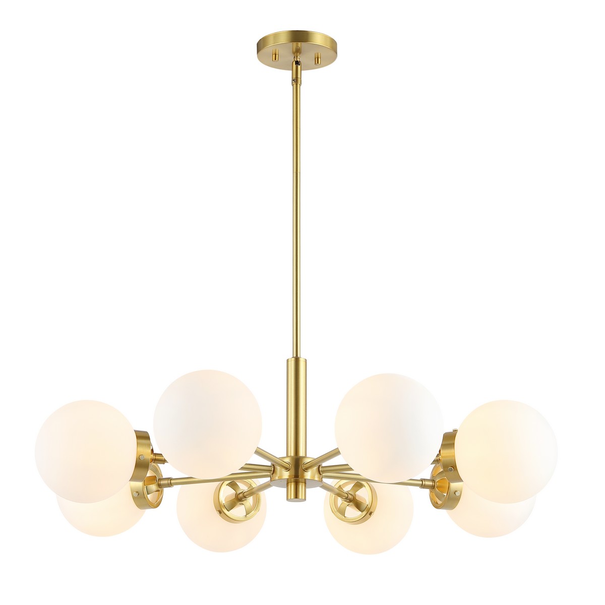 Picture of Safavieh CHA4062A 32 in. 8 Light Prosie Iron Extendable Chandelier, Gold