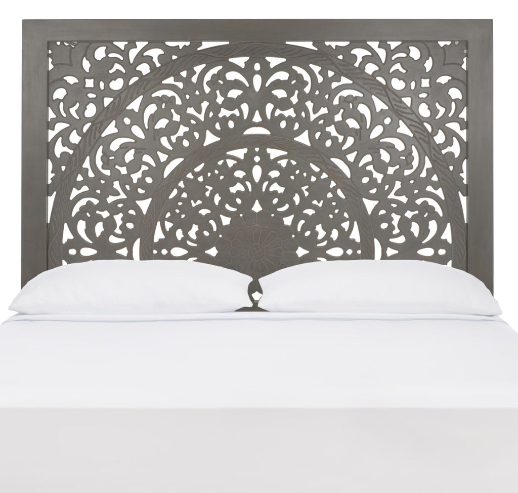 Picture of Safavieh HBD5300B-F Remedy Headboard&#44; White Wash - Full Size