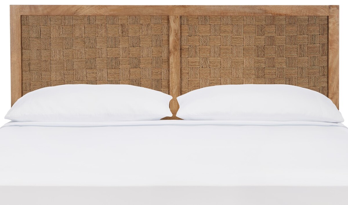 Picture of Safavieh HBD6502A-T Halvor Rattan Headboard&#44; Natural - Twin Size