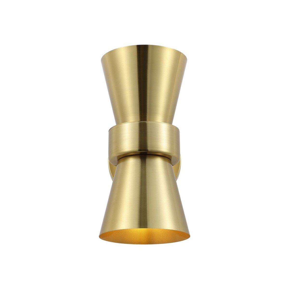 Picture of Safavieh SCN4108A-SET2 7.25 in. 2 Light Bynner Wall Sconce&#44; Brass Gold - Set of 2