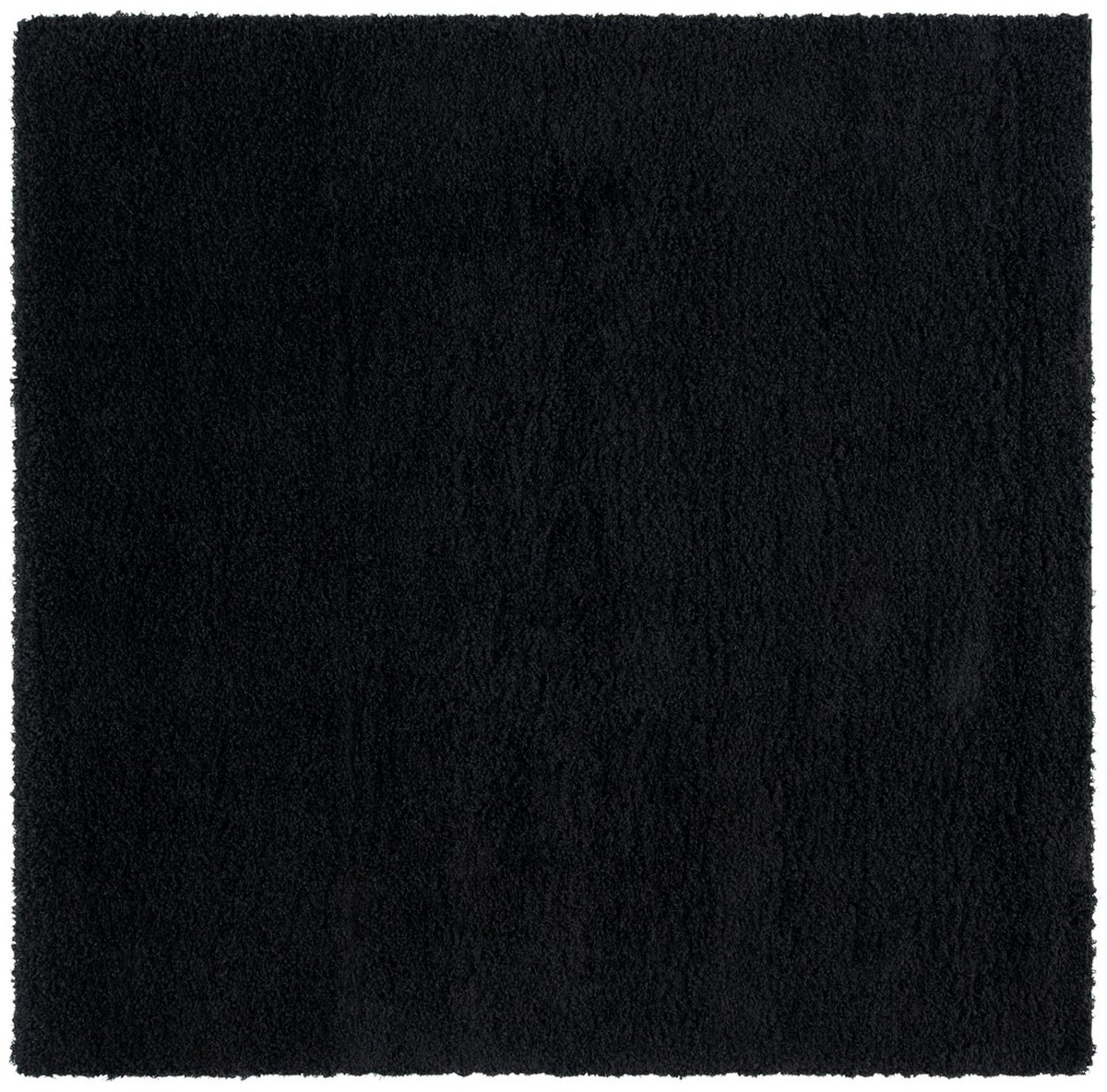 SGL303L-5SQ 5 ft.-3 in. x 5 ft.-3 in. Sgl-Laguna Shag Contemporary Power Loomed Square Area Rug, Black -  Safavieh