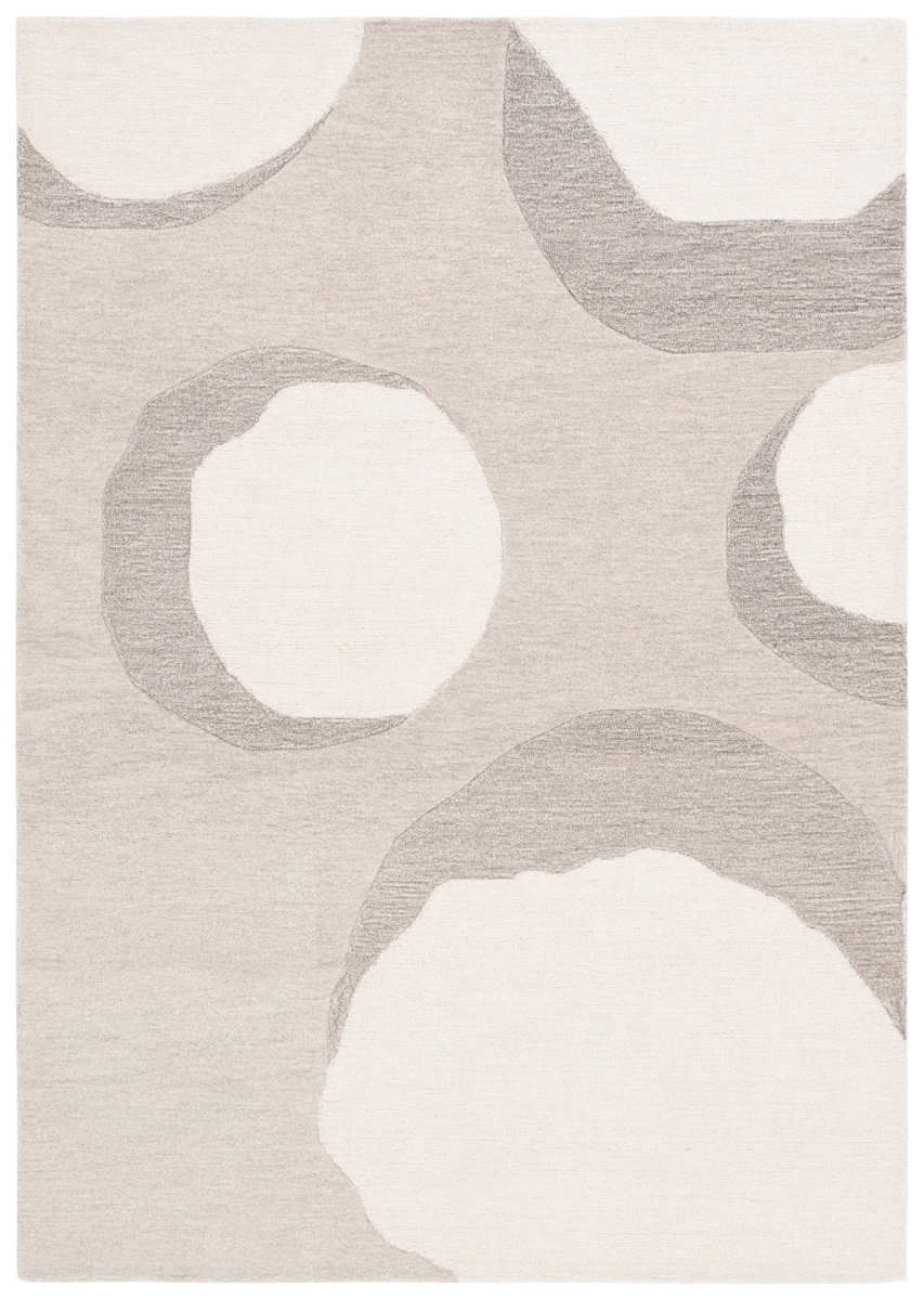 Picture of Safavieh RD409F-6 6 x 9 ft. Rodeo Contemporary Hand Tufted Rectangle Area Rug&#44; Ivory & Grey