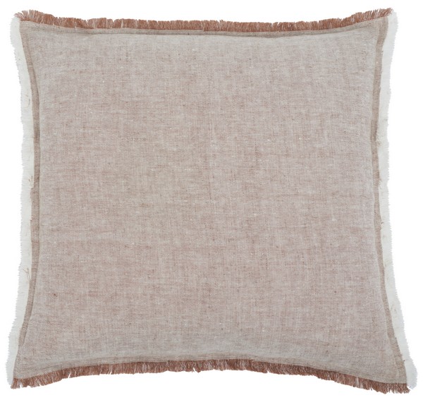 Picture of Safavieh PLS8006A-2020 20x 20 Theia Linen Pillow&#44; Blush & White