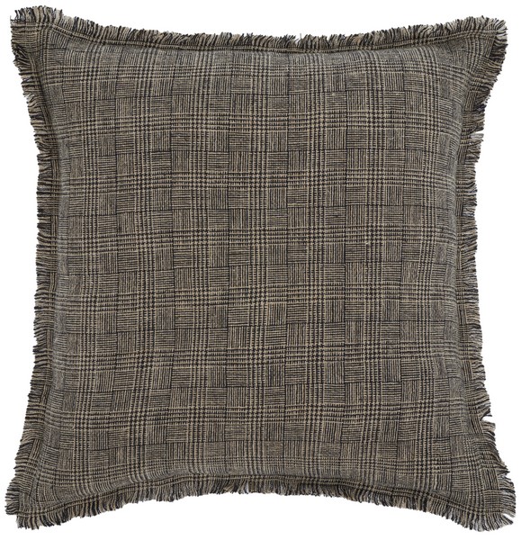 Picture of Safavieh PLS8009A-2020 20 x 20 in. Inara Linen Pillow&#44; Black & Natural