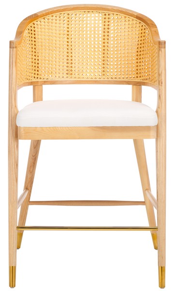 Picture of Safavieh SFV4208B 41.9 x 24 x 22.7 in. Rogue Rattan Barstool&#44; Natural