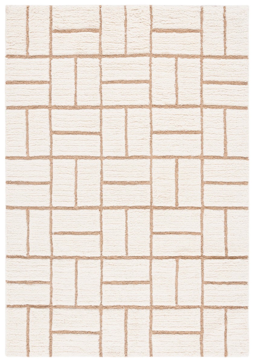 CSB795A-6SQ 6 x 6 ft. Casablanca Collection Modern Square Hand Woven Rug, Natural & Ivory -  Safavieh