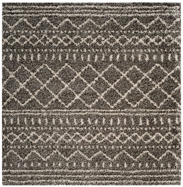 ASG741B-10SQ 10 x 10 ft. Arizona Shag Square Area Rug, Brown & Ivory -  Safavieh