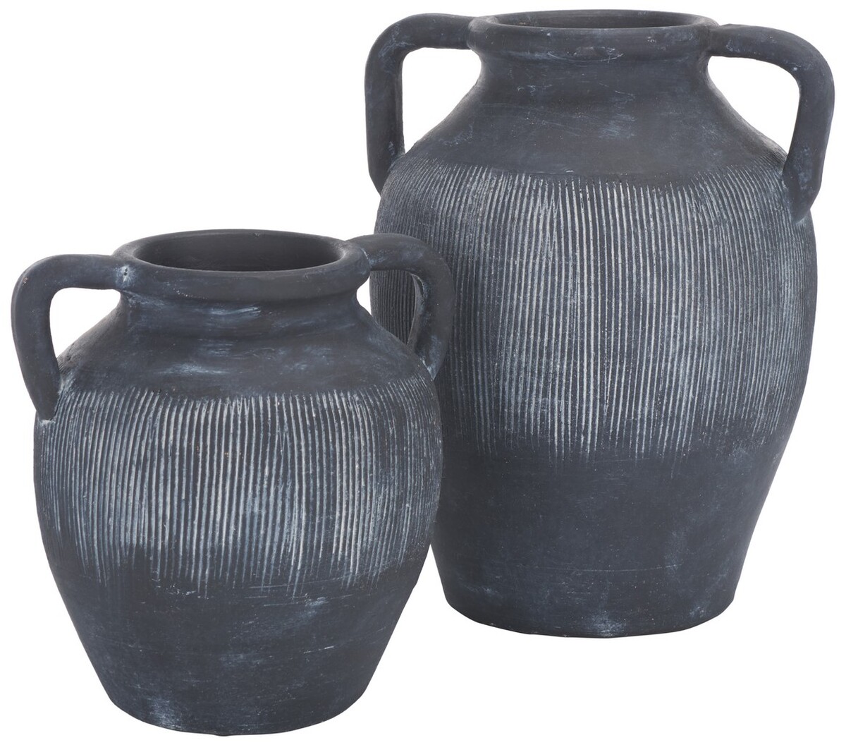 Picture of Safavieh RDC1210A-SET2 Mira Sto are Vase - Black - Set of 2