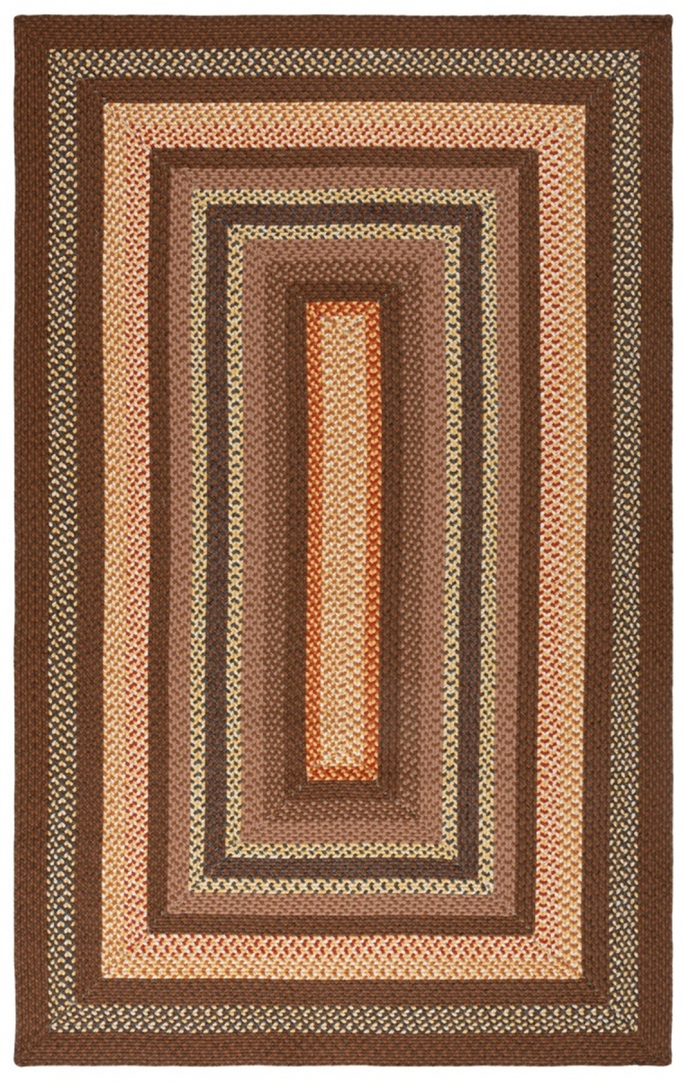 Picture of Safavieh BRD313T-2 2 x 3 ft. Braided Contemporary Hand Woven Rectangle Area Rug - Brown & Light Brown