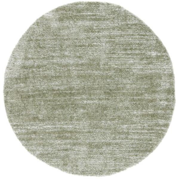 Picture of Safavieh THO653W-3R 3 x 3 ft. Tahoe Shag Contemporary Power Loomed Round Rug&#44; Sage & Ivory