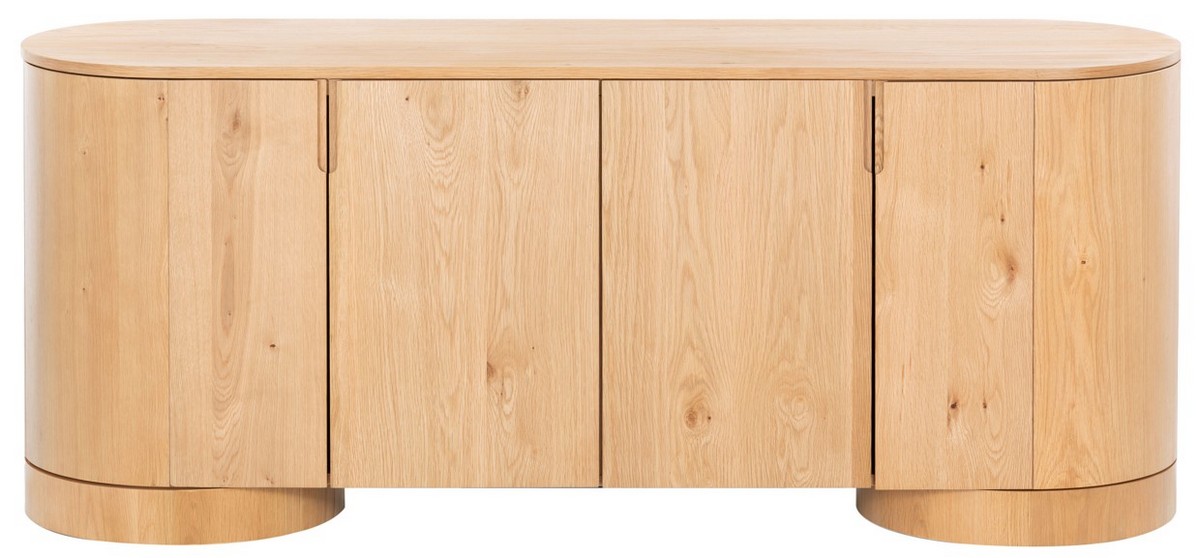 Picture of Safavieh SFV4215B 70.9 x 19.9 x 29.5 in. Jesbelina Oval 4 Door Wood Sideboard&#44; Natural