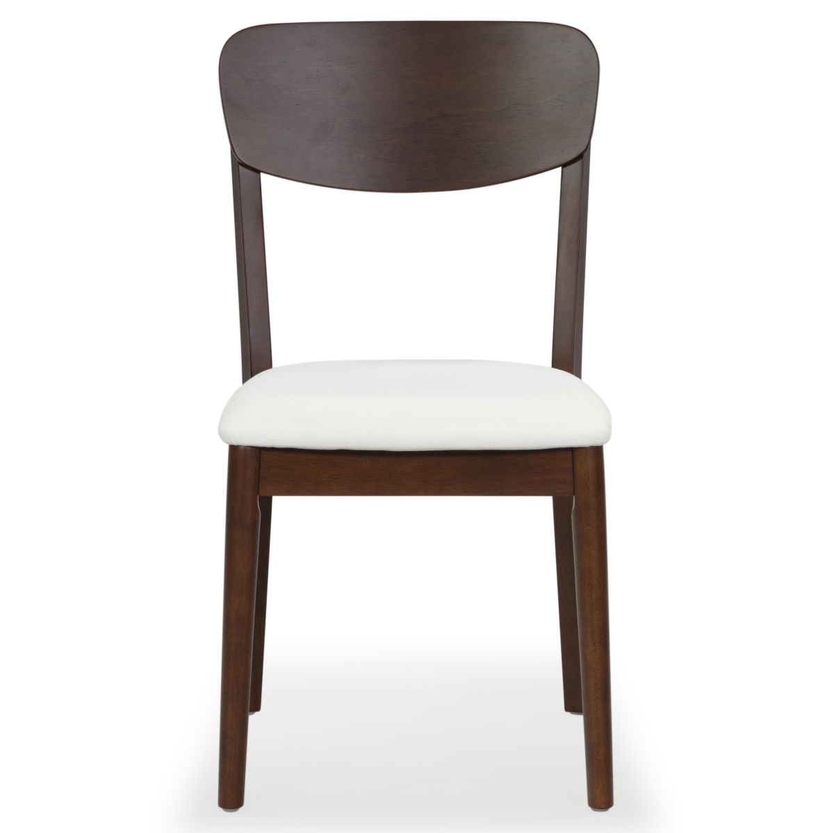 Picture of Safavieh SFV4211A-SET2 18 x 22 x 34 in. Portman Wood Dining Chair&#44; Walnut & White - Set of 2