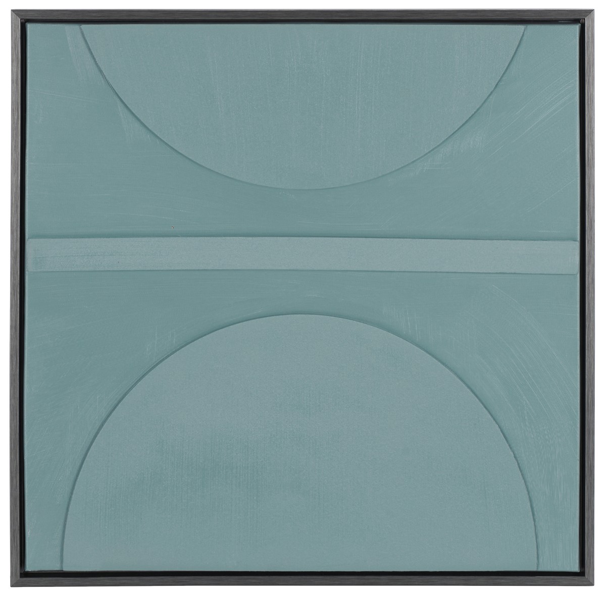 Picture of Safavieh WLA3028A 24 x 24 x 1.5 in. Around the Block Polyester Canvas&#44; PS & MDF Framed Wall Art - Blue & Gray