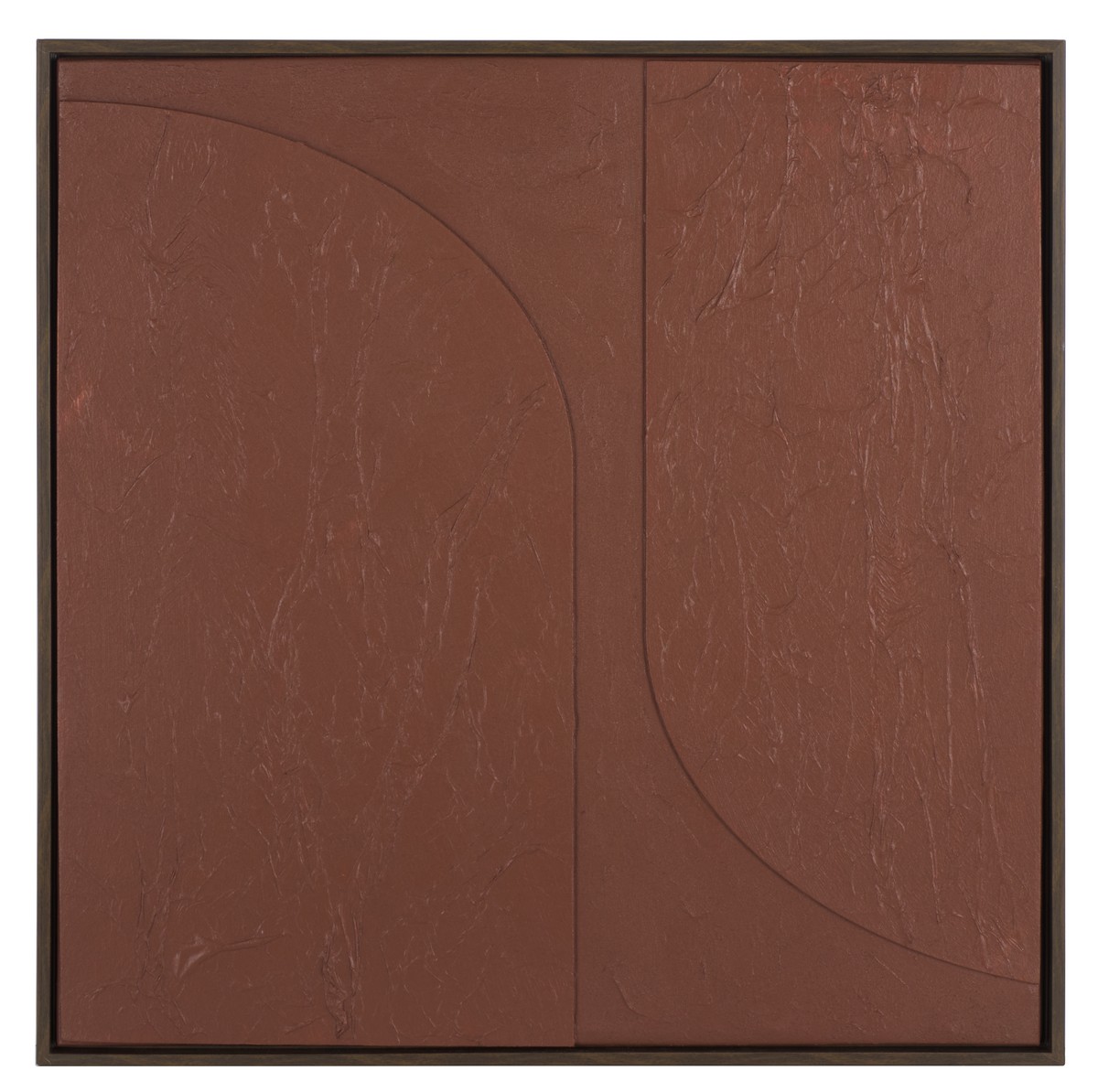 Picture of Safavieh WLA3033A 30 x 30 x 1.5 in. Fudge Pop Polyester Canvas&#44; PS & MDF Framed Wall Art - Maroon