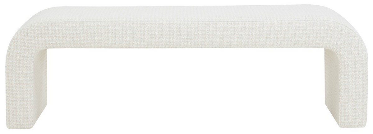 Picture of Safavieh SFV5027P 62.4 x 18.1 x 19.3 in. Caralynn Boucle Bench&#44; Ivory