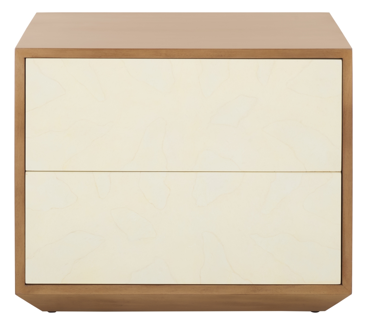 Picture of Safavieh SFV7710A 17.31 x 25.31 x 21 in. Edalina 2 Drawer Nightstand&#44; Natural & White