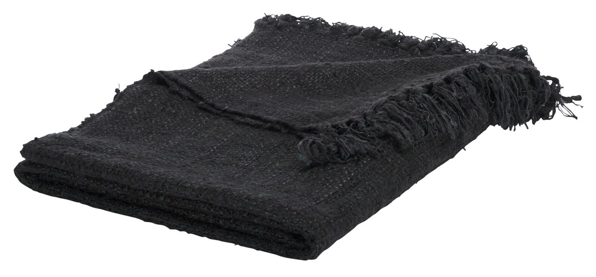 Picture of Safavieh THR5001C-5167 51 x 67 in. Gaia Cotton Throw&#44; Dark Gray