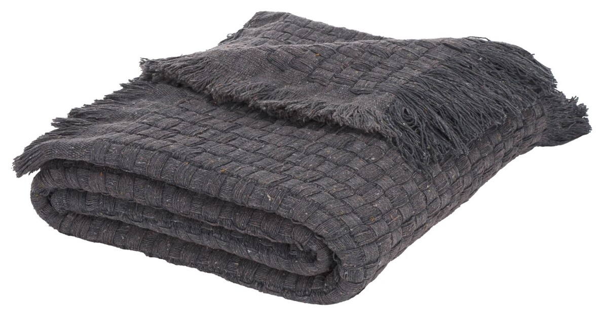Picture of Safavieh THR5002C-5167 51 x 67 in. Inaya Cotton Throw&#44; Gray