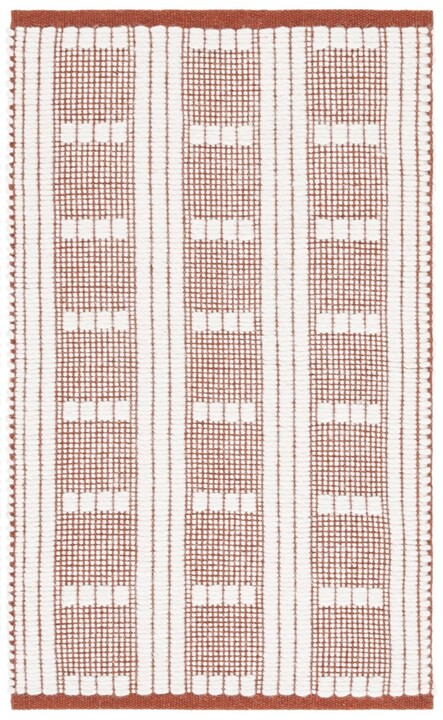 Picture of Safavieh VRM951Q-8 8 x 10 ft. Vermont Contemporary Flat Weave Rectangle Area Rugs&#44; Rust & Ivory